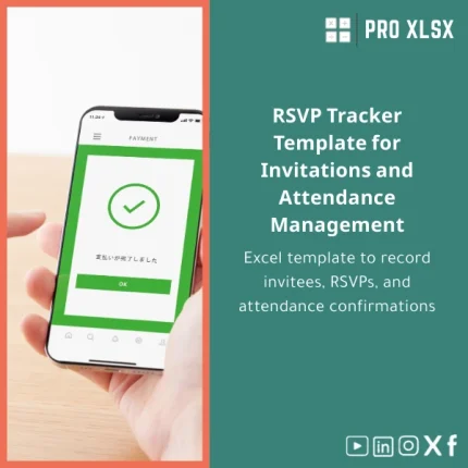 RSVP Tracker Template for Invitations and Attendance Management