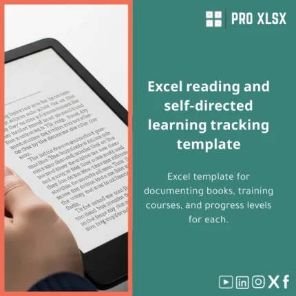 Reading Tracker Template for Books and Courses Progress