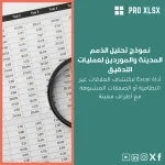 نموذج تحليل الذمم المدينة والموردين لعمليات التدقيق