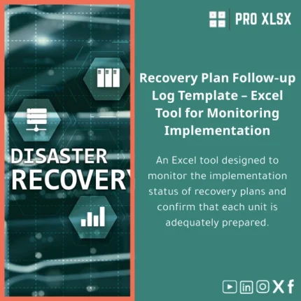Recovery Plans Follow-Up Log Template for Tracking Readiness
