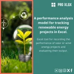 Renewable Energy Projects Tracking Template for Excel Analysis