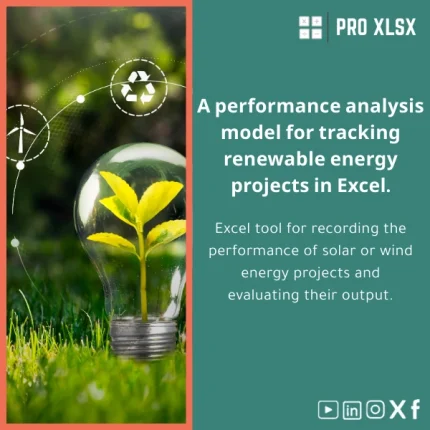 Renewable Energy Projects Tracking Template for Excel Analysis