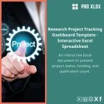 Research Projects Dashboard Template for Projects and Funding