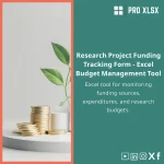 Research Funding Tracking Template for Projects and Expenses