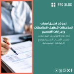 نموذج تحليل أسباب الملاحظات لتصنيف الملاحظات وإجراءات التصحيح