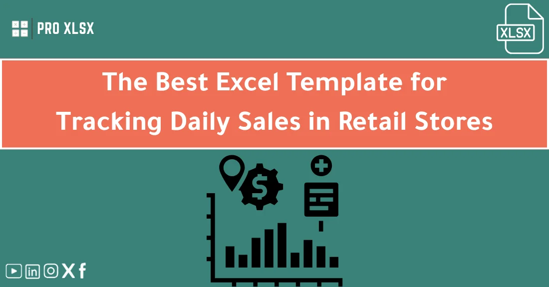 صورة تحتوي على عنوان المقال حول: " Best Sales Tracking Template for Daily Retail Sales" مع عنصر بصري معبر
