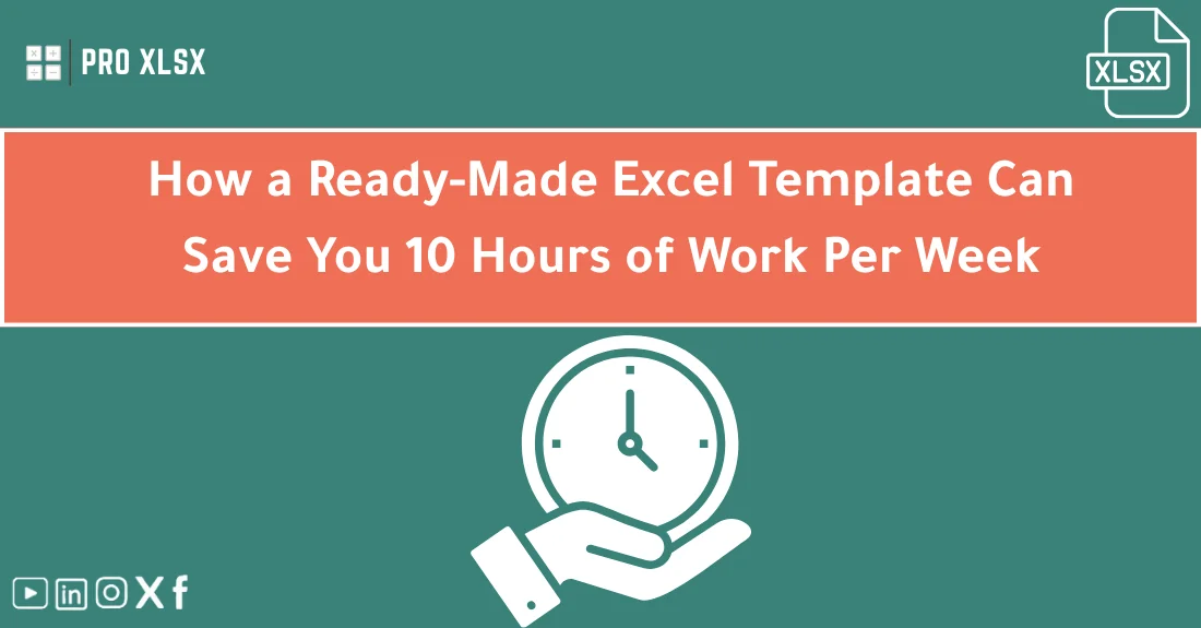 صورة تحتوي على عنوان المقال حول: " Saving Time Using Templates: Gain 10 Hours Weekly" مع عنصر بصري معبر
