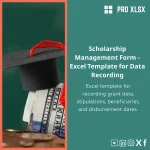 Excel Scholarships Management Template for Tracking Applications
