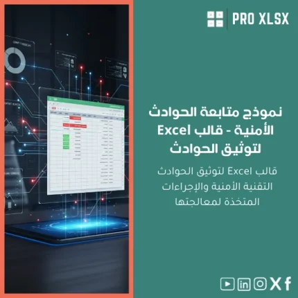 نموذج متابعة الحوادث الأمنية - قالب Excel لتوثيق الحوادث