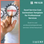 Excel Service Cost Estimation Template for Professional Services