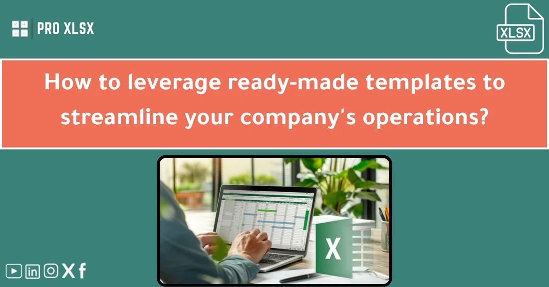 صورة تحتوي على عنوان المقال حول: " Simplifying Operations with Templates to Save Time" مع عنصر بصري معبر