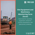 Site Equipment Tracking Template for Machinery Utilization