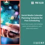 Social Media Calendar Planning Template for Post Scheduling