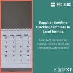 Suppliers Schedules Tracking Template for Material Delivery