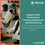 Support Team Performance Tracking Template for Daily Monitoring