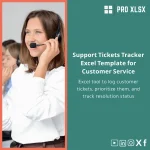 Support Tickets Tracker Excel Template for Customer Service