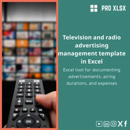 TV and Radio Ads Management Template for Inventory Tracking