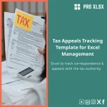 Tax Appeals Tracking Template for Excel Management