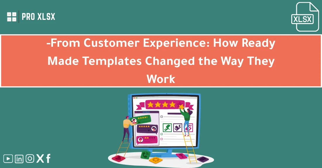 صورة تحتوي على عنوان المقال حول: " Template Case Studies: Customer Stories That Inspire" مع عنصر بصري معبر