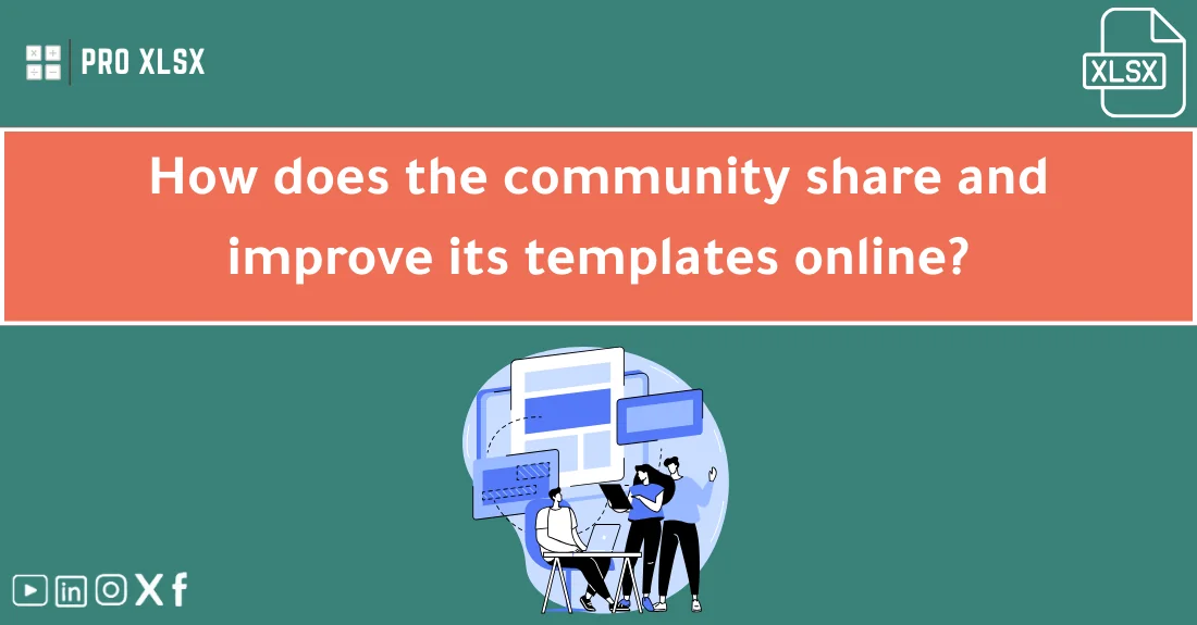 صورة تحتوي على عنوان المقال حول: " Discover Template Sharing Insights Online" مع عنصر بصري معبر