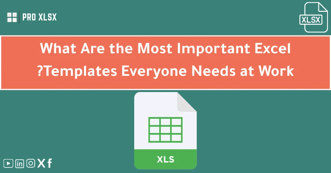 صورة تحتوي على عنوان المقال حول: " Top Excel Templates Everyone Needs at Work" مع عنصر بصري معبر
