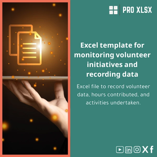 Volunteer-Programs-Tracking-Template-en739 Volunteer Programs Tracking Template - Excel Spreadsheet for Data Management - Image 1