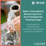 Water Consumption Monitoring Template - Excel Tracking Tool