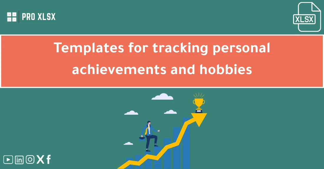 Excel achievement tracking templates used to monitor personal goals