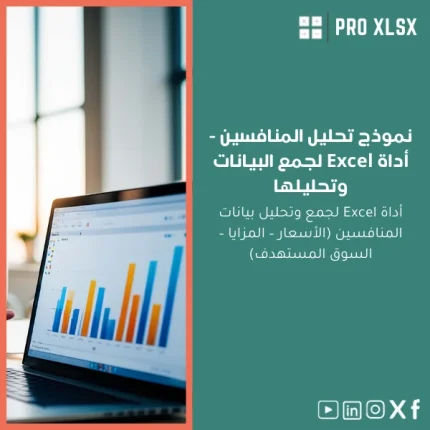 نموذج تحليل المنافسين - أداة Excel لجمع البيانات وتحليلها