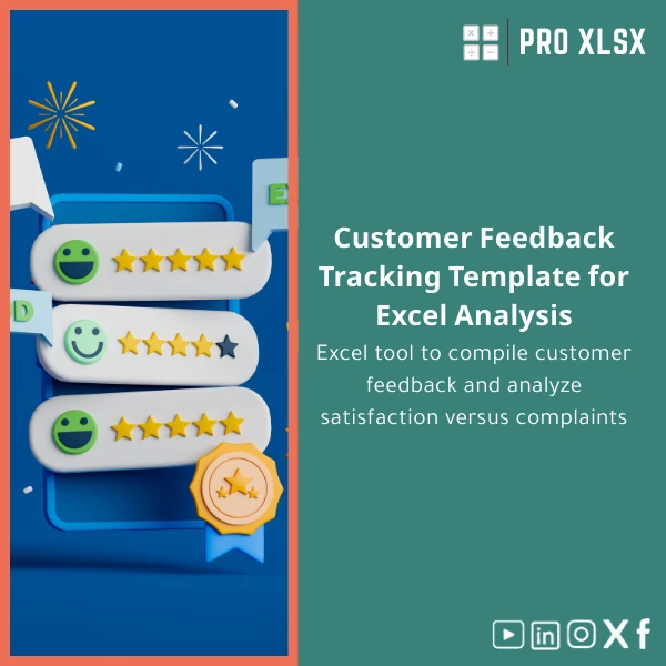 customer-feedback-tracking-template-en470 Customer Feedback Tracking Template for Excel Analysis - Image 1