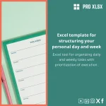 Daily Weekly Organizer Template for Task Planning