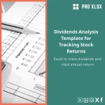 Dividends Analysis Template for Tracking Stock Returns