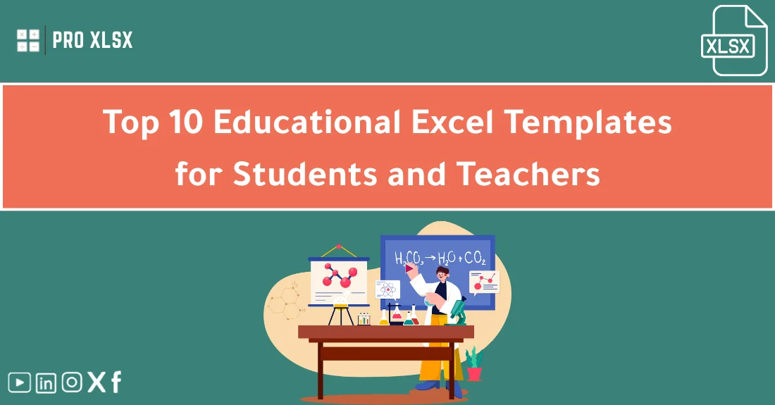 Teacher using educational Excel templates to organize student grades and lesson plans on a laptop.