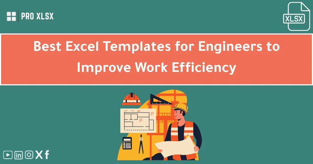 Engineer using engineering Excel templates on a laptop to streamline project calculations and reports