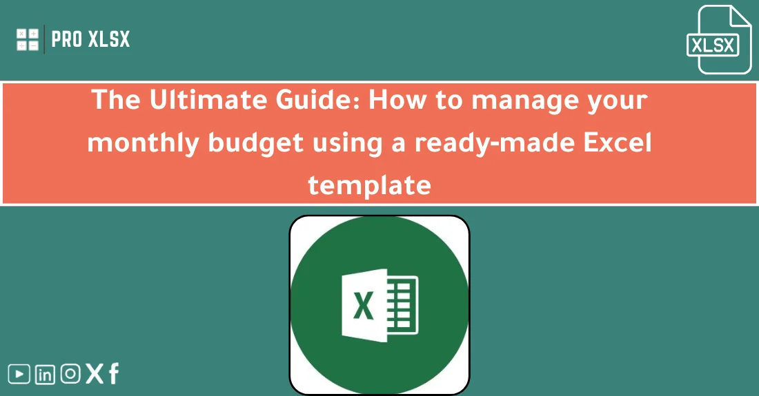 Dashboard view of a monthly budget Excel template tracking income