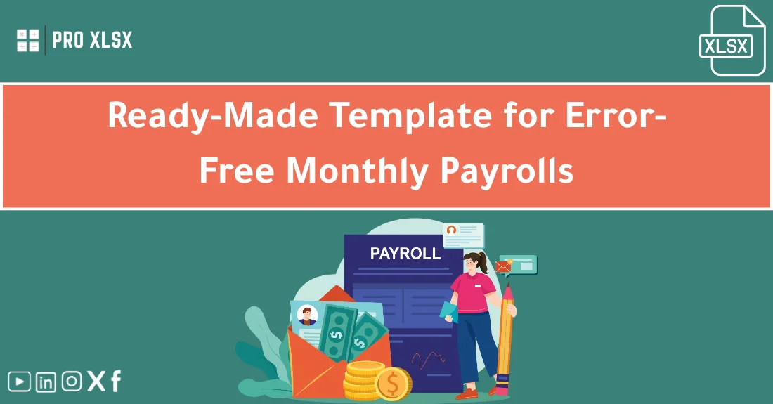 HR manager using a monthly payroll template in Excel to calculate employee salaries accurately