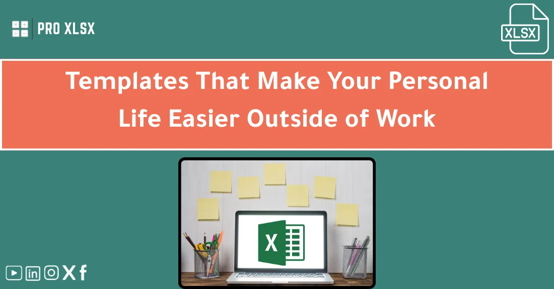 Dashboard view of organized daily routines and budgets using personal life Excel templates